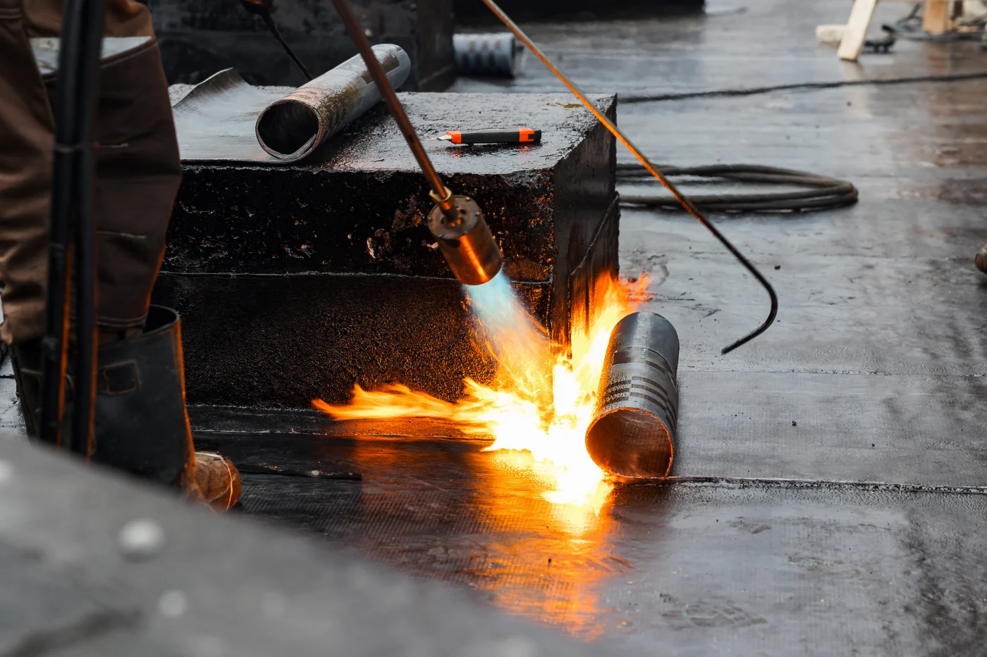 Torch Down roof repair method