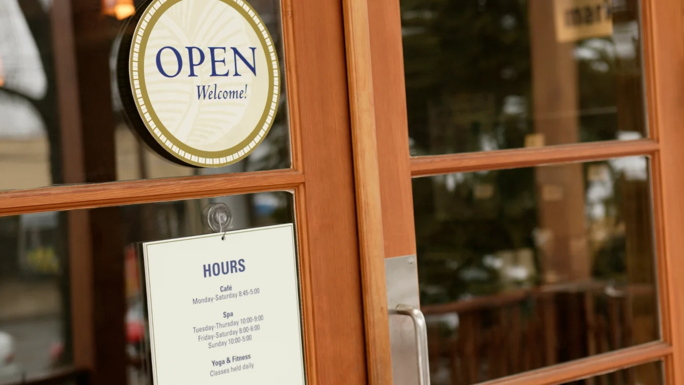 An overhead shot of a commercial roof