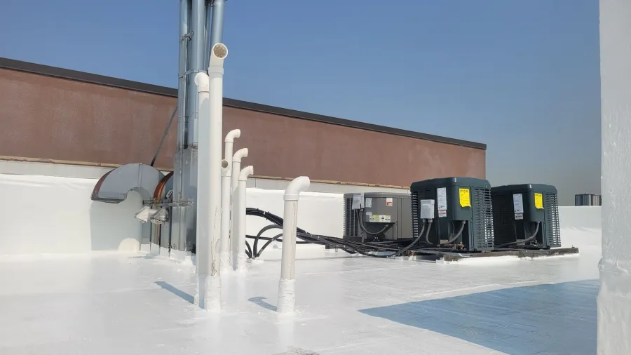 Fairfield, Nj, Office Building With Silicone Roof Coating System, Ge