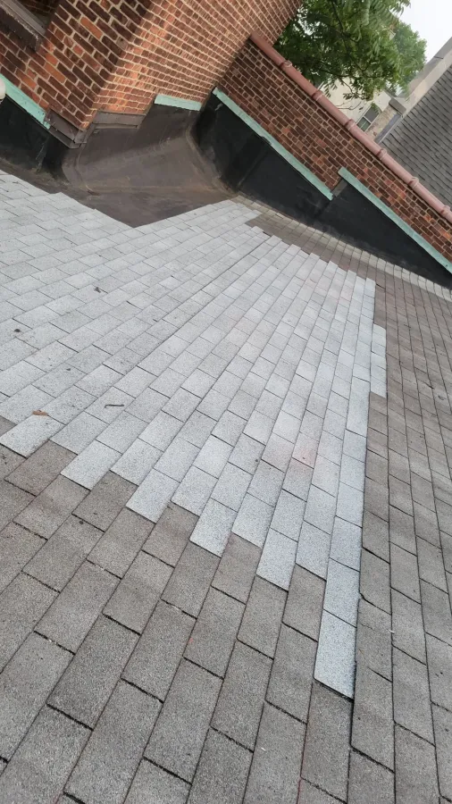 Hillside Nj, Warehouse Factory Roof, Asphalt Shingle Emergency Roof Repair And Flashing With Gaf