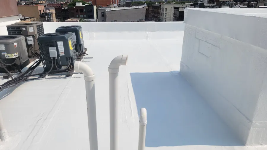 Hoboken, Nj, Apartment Roof, Tpo Roof, New Silicone Restoration Coating, General Electric Silicone