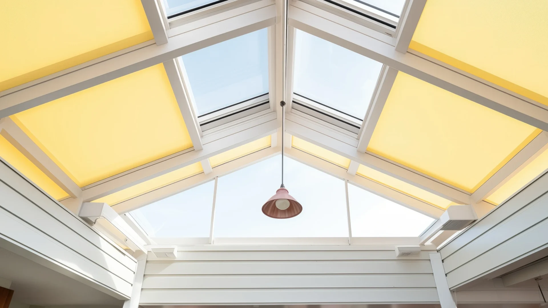 A building with a skylight