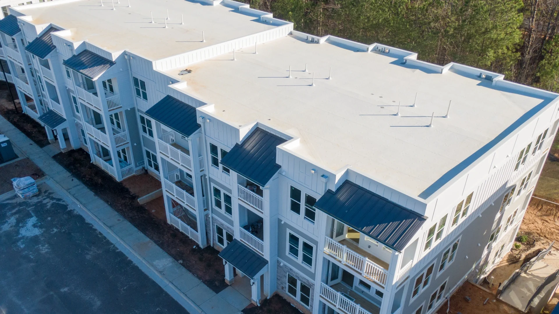 Roof of condo buildings